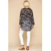 Animal Print Button Down Lapel Collar Shirt With Chest Pocket