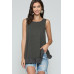 Sleeveless Back Lace Ruffle Detail Tank Top