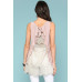 Sleeveless Back Lace Ruffle Detail Tank Top