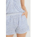 Leopard Printed Terry Short Pants