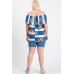Off Shoulder Ruffled Front Tie Top
