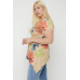 Multi-colored Watercolor Flower Print Tunic
