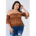 Off The Shoulder Plus Size Top
