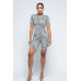 Brushed Short Sleeve Top And Biker Pants And Face Mask Set