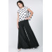Cascade Ruffle Detail Polka Dot Print Top