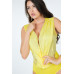 Pleated Overlap Front Bodysuit