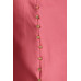 Solid High-waist Skirt With Button Trim And Side Slit