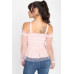 Sheer Mesh Open Shoulder Top
