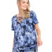 Tie Dye Print Short Sleeve Top