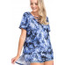 Tie Dye Print Short Sleeve Top