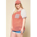 Color-blocked Sweater Knit Top