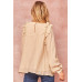 A Semi-sheer Striped Woven Top