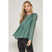 A Semi-sheer Striped Woven Top
