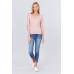 Long Sleeve W/strappy Detail Round Neck Rib Sweater Top