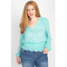 Waist Smoking V Neck Blouse