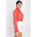 Ruffle Mock Neck Lace Top