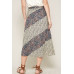 A Floral-print Woven Midi Skirt