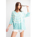 3/4 Sleeves Special Washed Boxy Cotton Slub Top