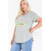 Usa Tour Graphic Round Hem Short Sleeve Top