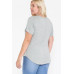 Usa Tour Graphic Round Hem Short Sleeve Top