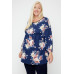 Floral, Bubble Sleeve Tunic