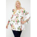 Floral, Bubble Sleeve Tunic