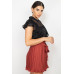 Short Sleeve Ruffle Shadow Top