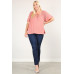 Plus Size Solid Top With A Necktie, Pleated Detail, And Flutter Sleeves