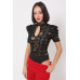 Lace Bodysuit W/front Key Hole Opening Details