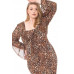 Leopard Print Cardigan & Dress Plus Size Set