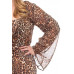 Leopard Print Cardigan & Dress Plus Size Set