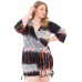 Tie Dye Wrap Plussize Romper