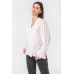 A Floral Eyelet And Solid Mixed Top