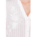 A Floral Eyelet And Solid Mixed Top