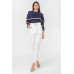 A Solid Pant Featuring Paperbag Waist With Rattan Buckle Belt