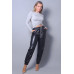 Long Sleeve Round Neck Side Ruched Top