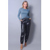 Long Sleeve Round Neck Side Ruched Top