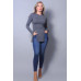 Sleek & Chic Fall Long Sleeve Slitted Top