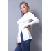 Sleek & Chic Fall Long Sleeve Slitted Top