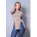Sleek & Chic Fall Long Sleeve Slitted Top