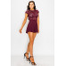 Floral Sheer Lace Combo Romper