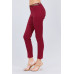 Belted Textured Long Pants