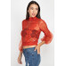 Lace Trim Balloon Sleeve Smocked Top