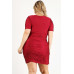 Plus Size Solid Bodycon Mini Dress