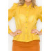 Organza Pleated Long Sleeve Blouse
