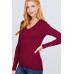 V-neck Sweater W/rivet Button