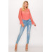Lace Trim Shadow Stripe Bodysuit