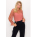 Lace Trim Shadow Stripe Bodysuit