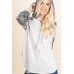 Solid French Terry Casual Hoodie