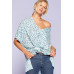 Leopard And Letter Printed Knit Top